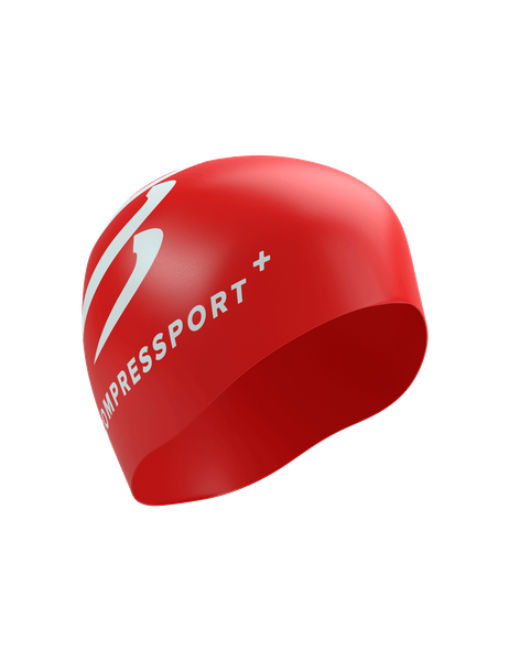 COMPRESSPORT Czepek pływacki Swimming Cap red/white