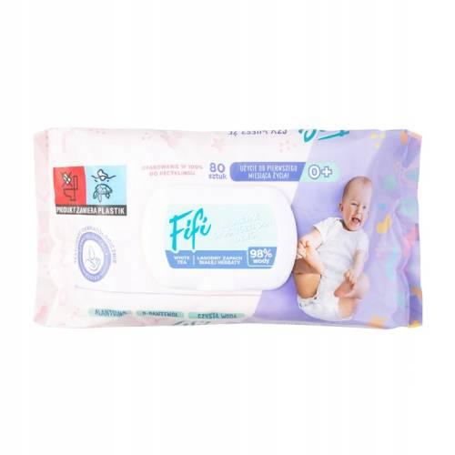 OPHARM Fifi Chusteczki nawilżane dla dzieci i niemowląt, 80szt.
