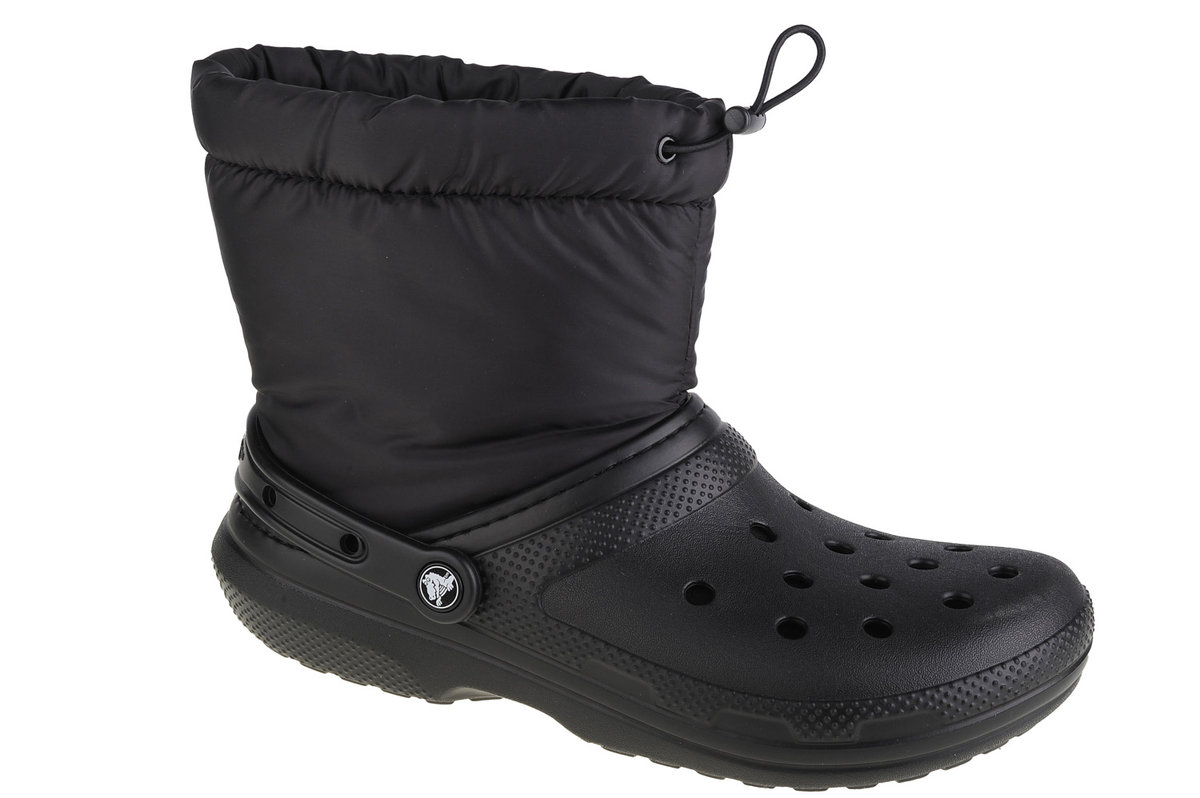 Crocs Classic Lined Neo Puff Boot 206630-060, Damskie, śniegowce, Czarne