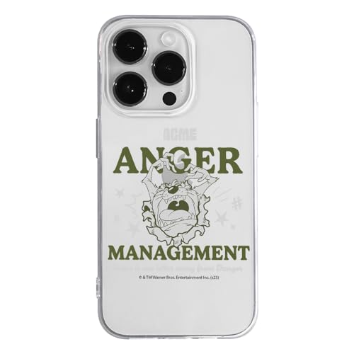 ERT GROUP etui na telefon Iphone 14 PRO, case oryginalny i oficjalnie licencjonowany przez Looney Tunes, wzór Tasmanian 006, optymalnie dopasowane, plecki z TPU częściowo przeźroczyste