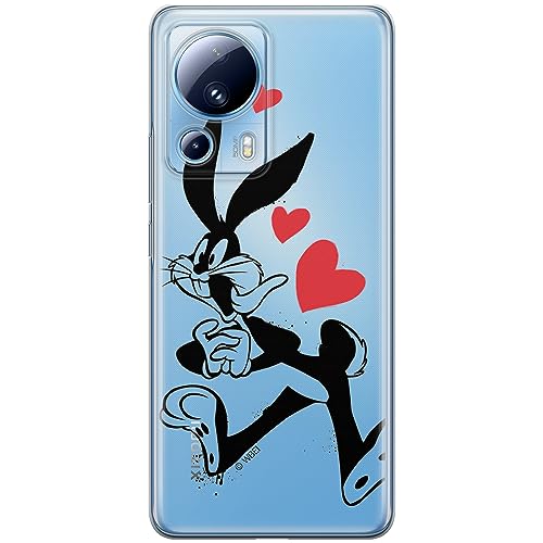 ERT GROUP etui na telefon Xiaomi 13 LITE/CIVI 2, case oryginalny i oficjalnie licencjonowany przez Looney Tunes, wzór Bugs 002, optymalnie dopasowane, plecki z TPU częściowo przeźroczyste