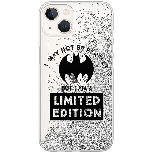 ERT GROUP etui na telefon Apple Iphone 13 MINI, case oryginalny i oficjalnie licencjonowany przez DC, wzór Bat Girl 007, optymalnie dopasowane, z efektem płynnego brokatu