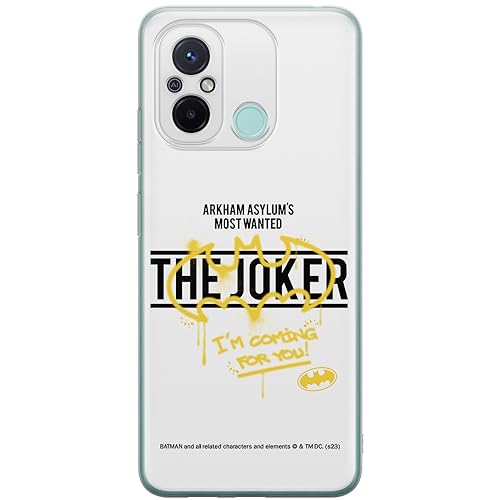 ERT GROUP etui na telefon Xiaomi REDMI 12C/ REDMI 11A, case oryginalny i oficjalnie licencjonowany przez DC, wzór Batman & Joker 006, optymalnie dopasowane, plecki z TPU