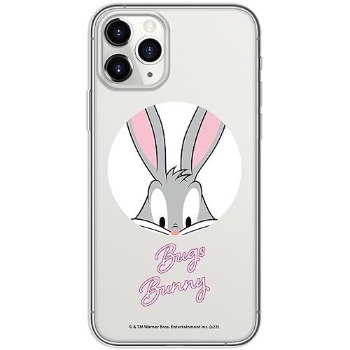 ERT GROUP etui na telefon Iphone 11 PRO, case oryginalny i oficjalnie licencjonowany przez Looney Tunes, wzór Bugs 023, optymalnie dopasowane, plecki z TPU częściowo przeźroczyste