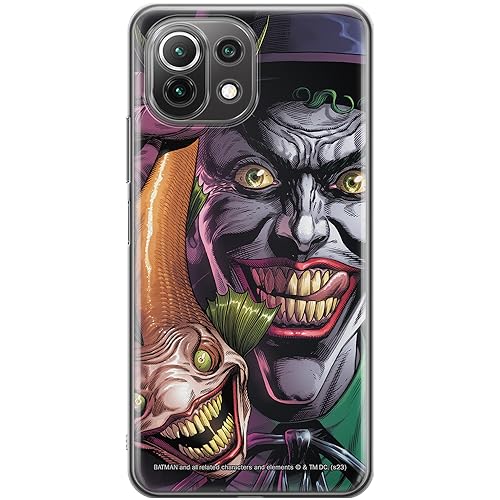 ERT GROUP etui na telefon Xiaomi 11 LITE 4G / 11 LITE 5G, case oryginalny i oficjalnie licencjonowany przez DC, wzór Joker 021, optymalnie dopasowane, plecki z TPU