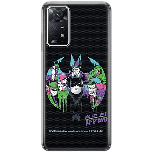 ERT GROUP etui na telefon Xiaomi REDMI NOTE 11 PRO 5G/ 11 PRO 4G, case oryginalny i oficjalnie licencjonowany przez DC, wzór Batman 100, optymalnie dopasowane, plecki z TPU