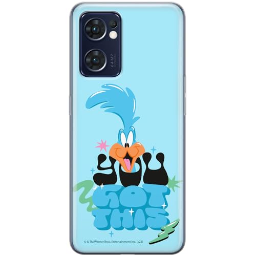 ERT GROUP etui na telefon Oppo RENO 7 5G, case oryginalny i oficjalnie licencjonowany przez Looney Tunes, wzór Roadrunner 003, optymalnie dopasowane, plecki z TPU