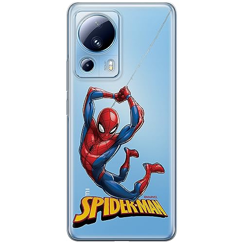 ERT GROUP etui na telefon Xiaomi 13 LITE/CIVI 2, case oryginalny i oficjalnie licencjonowany przez Marvel, wzór Spider Man 019, optymalnie dopasowane, plecki z TPU częściowo przeźroczyste