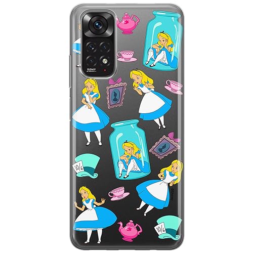 ERT GROUP etui na telefon Xiaomi REDMI NOTE 11 4G/ 11S 4G, case oryginalny i oficjalnie licencjonowany przez Disney, wzór Alice 011, optymalnie dopasowane, plecki z TPU częściowo przeźroczyste