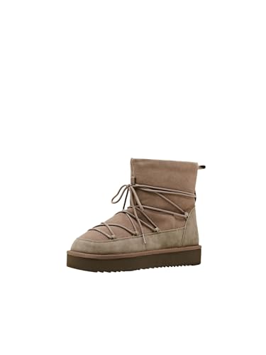 ESPRIT Przytulne damskie sztyblety, 240/taupe, 40 EU, 240 Taupe, 40 EU