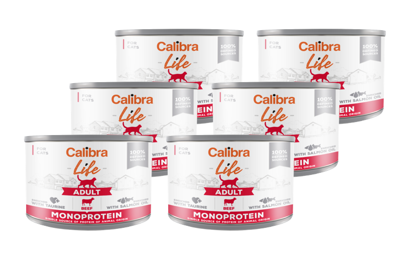 CALIBRA Cat Adult Life Beef 6x200g