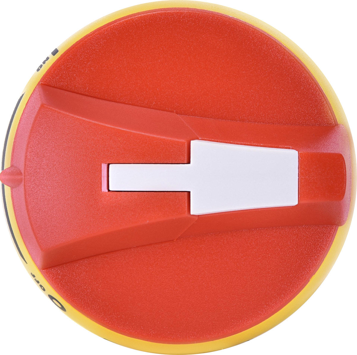 Rączka drzwiowa czołowa i boczna prawa żółto-czerwona CLBS-EH80/YR