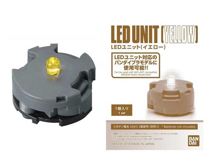 gundam - mg led unit yellow x1 - model kit accessory