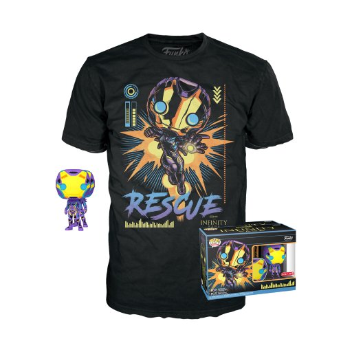 Marvel - Booble Head Pop N° 480 - Rescue Blacklight + Tee (L)