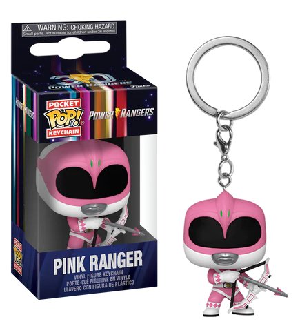 Mighty Morphin Power Ranger 30Th - Pocket Pop Keychains - Pink Ranger