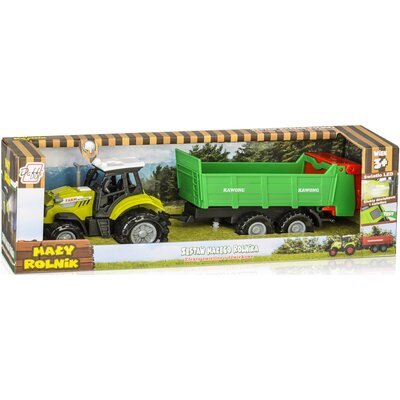 Traktor z przyczepą wywrotką rozdrabniacz Daffi