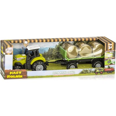 Traktor z przyczepą na baloty - Daffi