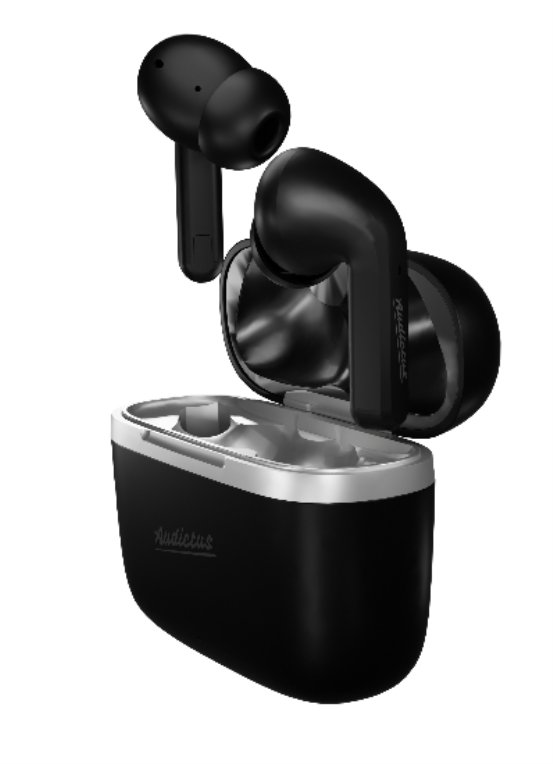 AURICULARES BLUETOOTH IN EAR AUDICTUS DOPAMINE 2.0 TWS BT5.1 MICROFONO NEGRO