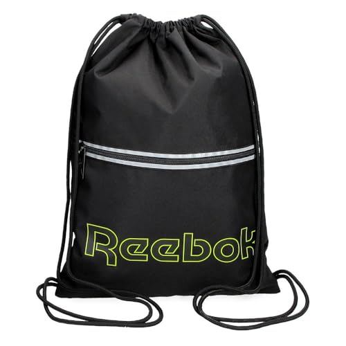 Reebok Adisson Plecak Torba na suwak Czarny 35x44 cms Poliester 15,4L, czarny, Talla única, Plecak z zamkiem błyskawicznym