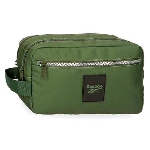 Reebok Arlie Neceser Dwie przegródki Adaptacyjny Zielony 26x16x12 cms Poliester, Zielony, Talla única, regulowana kosmetyczka dwukomorowa