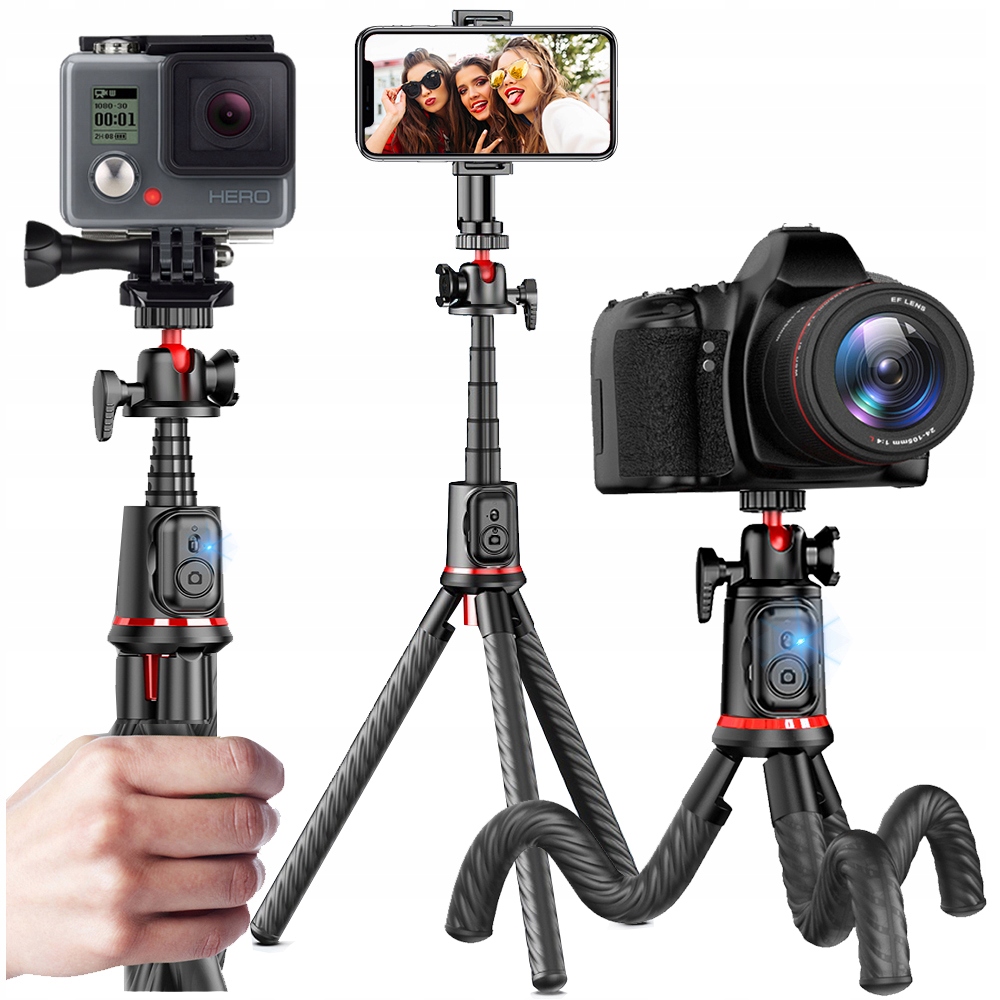 Elastyczny Uchwyt Na Telefon Selfie Statyw Do Kamerek Aparatów Lustrzanek
