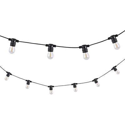 Polux Girlanda ogrodowa 6W LED 6,2 metra +10 żarówek przezroczystych 310323 SANICO 310323