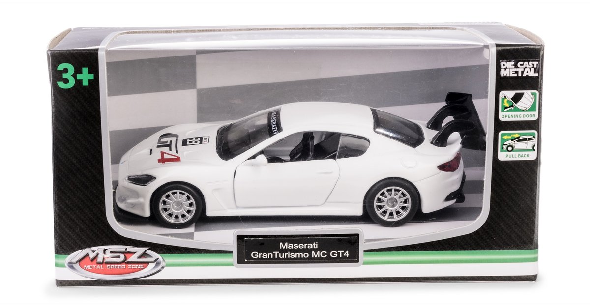 MSZ 1:43 Maserati GranTurismo MC GT4/biały