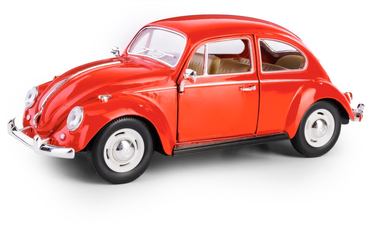 7'' 1967 Volkswagen Classical Beetle-Czerwony