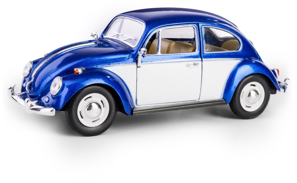 7'' 1967 Volkswagen Classical Beetle-Niebiesko-Biały