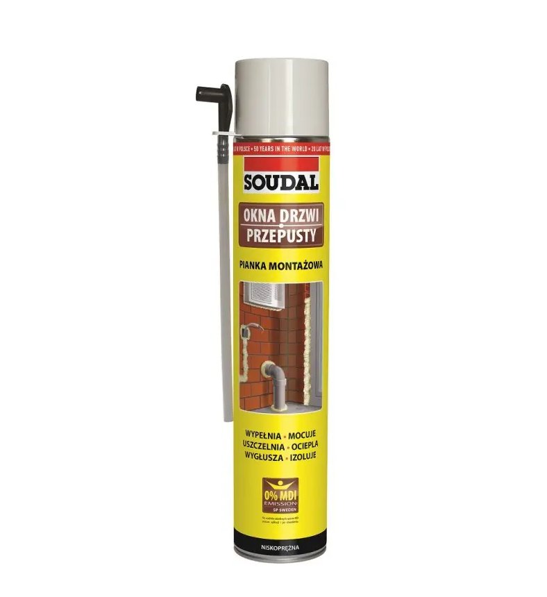 SOUDAL Pianka poliuretanowa  montażowa 750 ml niskoprężna