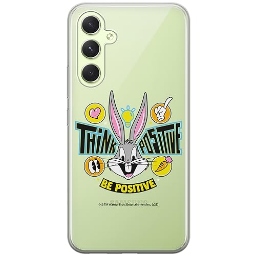 ERT GROUP etui na telefon Samsung A54 5G, case oryginalny i oficjalnie licencjonowany przez Looney Tunes, wzór Bugs 019, optymalnie dopasowane, plecki z TPU częściowo przeźroczyste