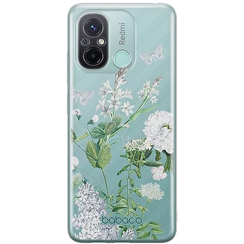 ERT GROUP etui na telefon Xiaomi REDMI 12C/ REDMI 11A, case oryginalny i oficjalnie licencjonowany przez Babaco, wzór Flowers 033, optymalnie dopasowane, plecki z TPU częściowo przeźroczyste