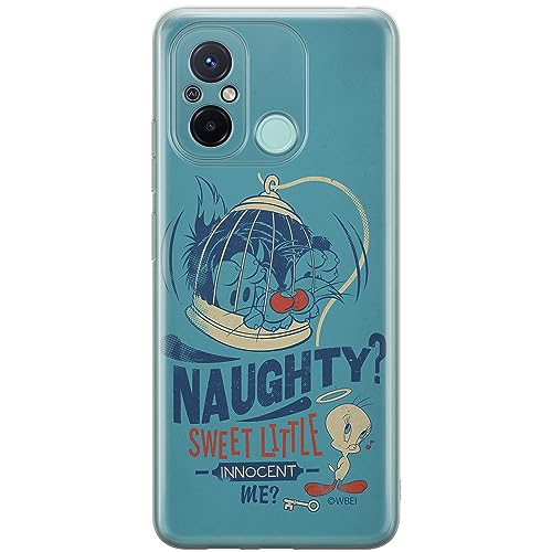 ERT GROUP etui na telefon Xiaomi REDMI 12C/ REDMI 11A, case oryginalny i oficjalnie licencjonowany przez Looney Tunes, wzór Sylvester & Tweety 001, optymalnie dopasowane, plecki z TPU