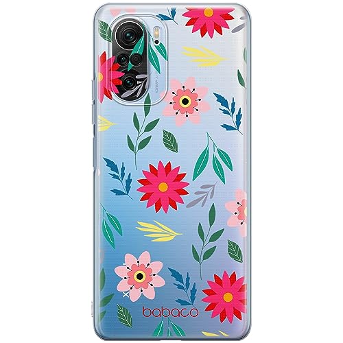 ERT GROUP etui na telefon Xiaomi MI 11i/ REDMI K40/K40 PRO/POCO F3/ F3 PRO, case oryginalny i oficjalnie licencjonowany przez Babaco, wzór Flowers 010, plecki z TPU częściowo przeźroczyste