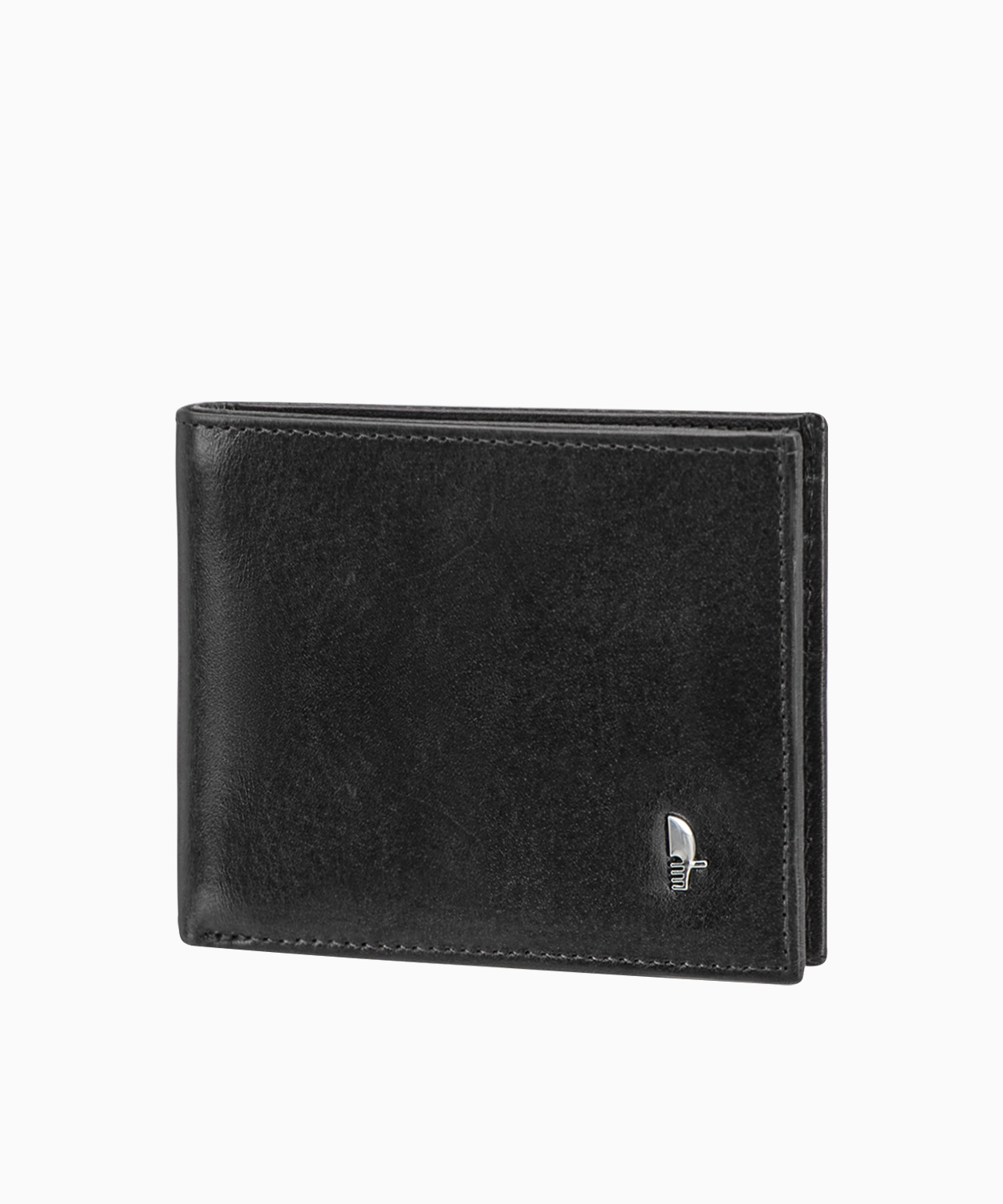 PUCCINI Skórzany portfel męski w kolorze czarnym