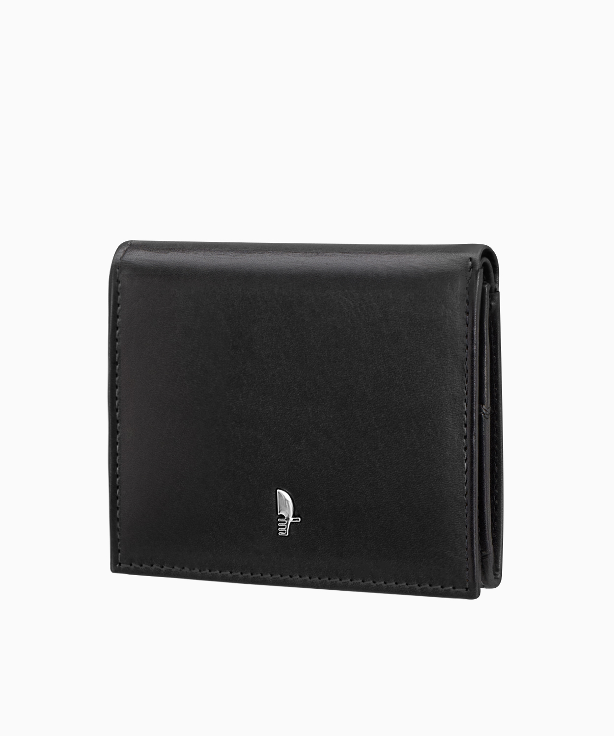 PUCCINI Damski mały skórzany portfel w kolorze czarnym