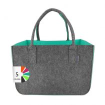 Torba filcowa turkusowa