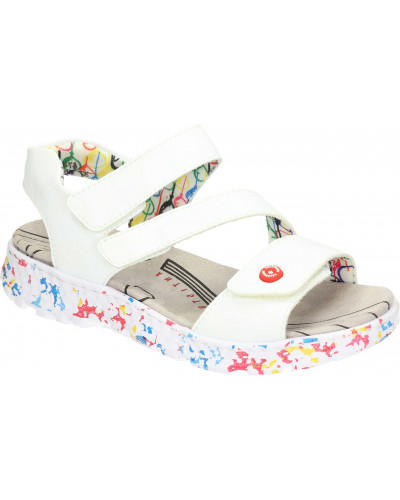 SANDAŁY RIEKER - 910170-03 BIAŁY - Rieker