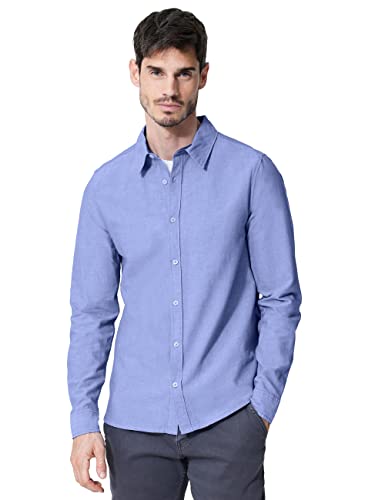 Som Damska koszula męska D330002, niebieski Chambray Blue, XL