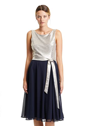 Vera Mont Vera Mont Sukienka damska 0237/4825, Patch złoty/ciemnoniebieska, 44, Patch złoty/ciemnoniebieski, 44