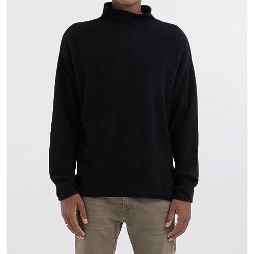Replay sweter męski, 098 BLACK, S