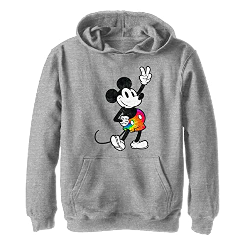 Disney Chłopięca bluza z kapturem Tie Dye Mickey Stroked, Sportowy wrzos, M