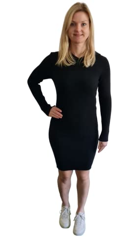 ONLY Damska sukienka Onllorelai L/S Hood KNT, czarny, XL