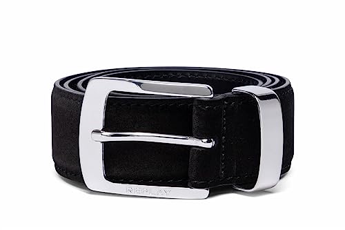 Replay Pasek unisex AX2273, 098 Black, 95, 098 BLACK, 95