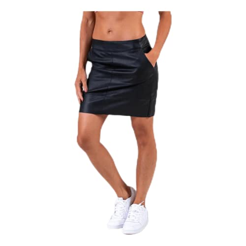 ONLY Damska spódnica Onlbase Faux Leather Skirt OTW Noos Rock, czarny (czarny), XL