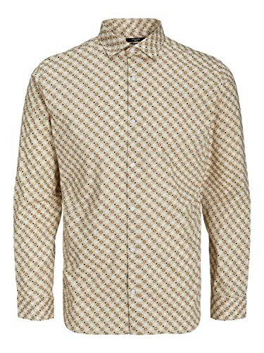 JACK & JONES Koszula męska, Biały, dopasowany: slim fit, XL
