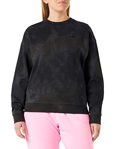 Champion Damska bluza Rochester 1919 z logo Tie Dye Crewneck - czarna, M, czarny, M