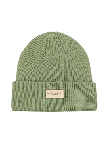 BICKLEY + MITCHELL Damska czapka beanie z kolorowymi żeberkami, oliwkowy, jeden rozmiar