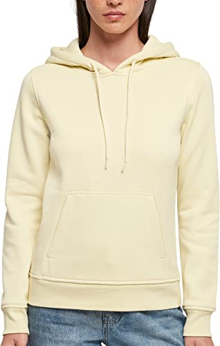 Build Your Brand Damska bluza z kapturem Heavy Hoody, miękka żółta, L