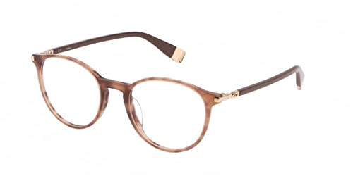 Furla Damskie okulary przeciwsłoneczne Vfu591, Shiny Brown Top+Pink Havana, 48, Shiny Brown Top+Pink Havana